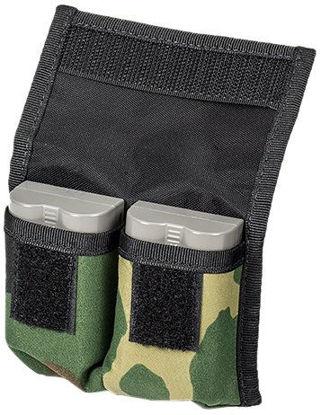 Picture of LensCoat 4-Battery Pouch for DSLR Camouflage Camera Battery Holder (Forest Green Camo) lenscoat