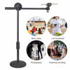 Picture of Phone Photography Video Bracket Stand,360° Rotate Foldable Arm Overhead Low Angle Photo Shooting Live Recording Desktop Mount Stick Holder Extension Rod Pole,with 5.3-10cm Phone