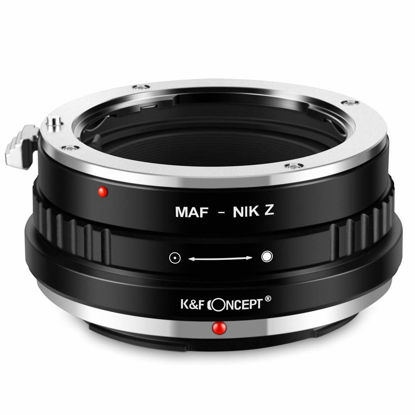 Picture of K&F Concept Lens Mount Adapter for Minolta MA AF Mount Lens to Nikon Z6 Z7 Camera