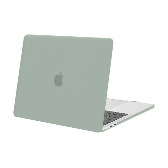 Picture of MOSISO Compatible with MacBook Pro 13 inch Case M2 2024, 2023, 2022-2016 A2338 M1 A2251 A2289 A2159 A1989 A1708 A1706 with/Without Touch Bar, Plastic Hard Shell Case Cover, Antique Green