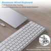 Picture of All-Aluminum Wired Keyboard for Apple Mac OS-Plug-n-Play, Cable Connection in USB-A or USB-C Port,Full Size USB Keyboard with Numeric Keypad for iMac/Mac Mini or MacBook Laptop