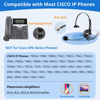 Picture of Callez Cisco Phone Headset with Mic Noise Cancelling, RJ9 Office Telephone Headset with Quick Disconnect Cord Compatible with Cisco IP Phone 7940 7942 7945 7960 7962 7965 7821 7841 8811 8841 8845 8851