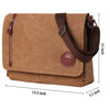 Picture of Vintage Canvas Satchel Messenger Bag for Men Women,Travel Shoulder bag 13.5" Laptop Bags Bookbag (Coffee)