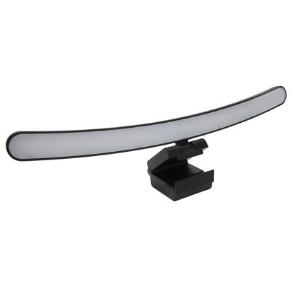 Picture of Yunseity Curved Monitor Light Bar, Reading LED Monitor Light with 3 Color Temperature Modes Stepless Dimming, Touch Control Computer Monitor Lamp Bar, No Screen Glare for Home Office