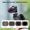 Picture of K&F Concept Magnetic ND Polarized Filters Set for DJI Osmo Pocket 3 Creator Combo Accessories -4-Pack (ND8/PL,ND16/PL,ND32/PL,ND64/PL)