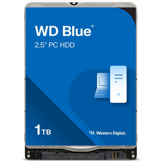 Picture of Western Digital 1TB WD Blue Mobile Hard Drive HDD - 5400 RPM, SATA 6 Gb/s, 128 MB Cache, 2.5" - WD10SPZX