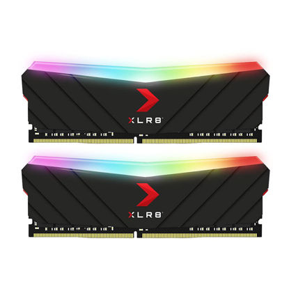 Picture of PNY XLR8 Gaming 16GB (2x8GB) DDR4 DRAM 3600MHz (PC4-28800) CL18 1.35V RGB Dual Channel Desktop (DIMM) Memory - MD16GK2D4360018XRGB