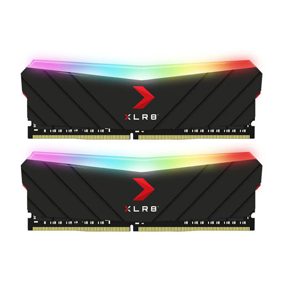 Picture of PNY XLR8 Gaming 16GB (2x8GB) DDR4 DRAM 3600MHz (PC4-28800) CL18 1.35V RGB Dual Channel Desktop (DIMM) Memory - MD16GK2D4360018XRGB