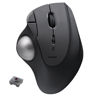 Picture of ELECOM Ergonomic Comfort Design Trackball IST Bluetooth 5.3, Smooth Tracking with Ruby Ball Bearing, 36mm Ball, Thumb Control, Compatible for Windows, PC, Mac, iPadOS, and Android Black (M-IT10BRBK)