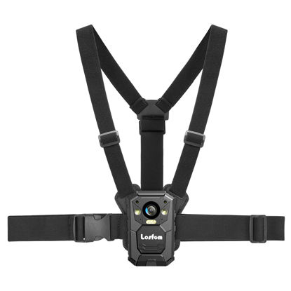 Picture of Losfom Body Camera Vest Mount,Adjustable Chest Strap Belt for All Brand Body Worn Camera,Dual Shoulder Body Cam Mount for Police,Sports,Hiking