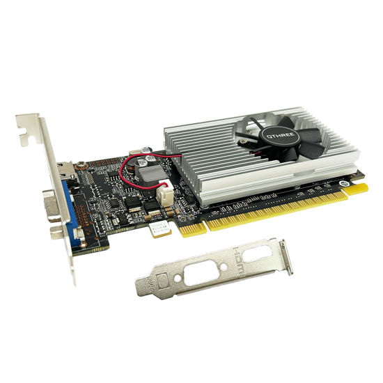 Picture of QTHREE GT 210 1024 MB DDR3 Graphics Card,64 Bit,VGA,HDMI,Low Profile Computer GPU,PC Video Card,PCI Express 2.0x16,Low Power,Plug and Play