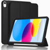 Picture of iMieet New iPad 10.9 Inch Case 2022(10th Gen) with Pencil Holder,Trifold Stand Smart Case with Soft TPU Back,Auto Wake/Sleep(Black)