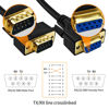 Picture of XANHAM 32.8 Feet(10 Meter) RS232 Null Modem Cable DB9 2 3 Cross TX RX Line Double Shielded(Metal Braiding&AL-foil) Female to Male, Black, SC902X12FM