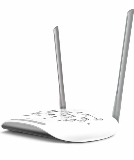 Picture of TP-Link WiFi Access Point TL-WA801N, 2.4Ghz 300Mbps, Supports Multi-SSID/Client/Bridge/Range Extender, 2 Fixed Antennas, Passive PoE Injector Included