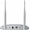 Picture of TP-Link WiFi Access Point TL-WA801N, 2.4Ghz 300Mbps, Supports Multi-SSID/Client/Bridge/Range Extender, 2 Fixed Antennas, Passive PoE Injector Included