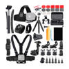 Picture of Koah 50-In-1 Action Camera Accessory Kit (Compatible with GoPro) - Suction Cup, Floating Handle, Grip Strap, 360 Rotation Clip, Tether Straps, Wrist Strap, Monopod, Bicycle Handlebar, Chest Strap, etc