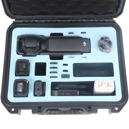 Picture of YiSeyruo Osmo Pocket 3 Hard Carrying Case - Waterproof Travel Case for DJI Pocket 3 Creator Combo/Power Expansion Combo/DJI Pocket 3 Video Camera/Vlogging Camera and Accessories