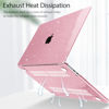 Picture of May Chen Compatible with M3 MacBook Air 13.6 inch Case 2022 2023 2024 A3113 A2681 M2 Chip, Plastic Hard Shell Case for MacBook Air 13.6" with Liquid Retina Display Fits Touch ID, Pink Glitter