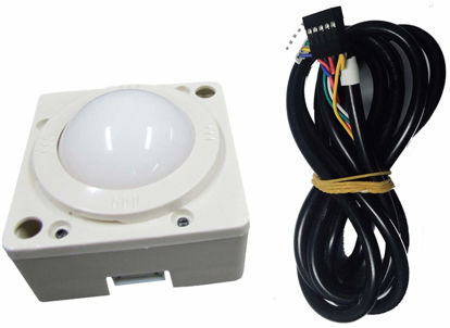 Picture of 2 Inch White Ball Arcade Game Trackball Compatible with Jamma 412-in-1 Game Elf