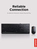 Picture of Lenovo 300 USB Combo, Full-Size Wired Keyboard & Mouse, Ergonomic, Left or Right Hand Mouse, Optical Mouse, GX30M39606, Black