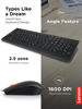 Picture of Lenovo 300 USB Combo, Full-Size Wired Keyboard & Mouse, Ergonomic, Left or Right Hand Mouse, Optical Mouse, GX30M39606, Black