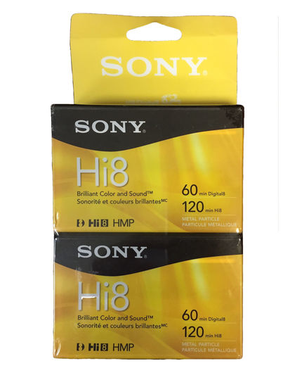 Picture of Sony Hi-8 HMPD 120 minute 2-Pack Video Camcorder Cassette Tapes