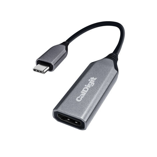 Picture of CalDigit USB-C to HDMI 2.1 8K Adapter Dongle - High Refresh Display, HDR, 10 bit, Compatible with Thunderbolt 3/4 / USB 3.1 / USB4 for Apple MacBook Air, 2016+ MacBook Pro (USB-C to HDMI 2.1 (8K))