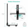 Picture of WALI Universal Sound Bar Mount Bracket for Mounting above or Under TV with Non-Slip Base Holder Extends 1.6 to 7.2 inch, up to 33 Lbs. Soundbar (SBR203), Black