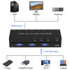 Picture of 3 Port VGA to HDMI Converter - High-Definition Analog to HDMI Adapter with Audio - 1080p at 60Hz Output - Universal Compatibility Ideal for Home Entertainment and Presentations