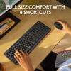 Picture of Logitech MK295 Wireless Mouse & Keyboard Combo with SilentTouch Technology, Full Numpad, Advanced Optical Tracking, Lag-Free Wireless, 90% Less Noise - Graphite