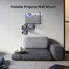 Picture of suptek Foldable Projector Wall Mount Universal Adjustable Wall Projector Mount 1/4" Screw Size MA1330YT