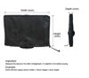 Picture of Monitor Dust Cover Heavy Duty Anti-tear Full Body Protective Case Universal for 47-49" Computer LED LCD Screen Wih Adjustable Bottom Tight Rope Black -49Wx16Hx3.5D in