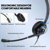 Picture of MKJ Telephone Headset with Microphone Noise Canceling Corded RJ9 Dual Ear Cisco Headset for Cisco Landline Phone CP-7821 CP-7841 7931G 7940 7942G 7945G 7960 7962G 7965G 7970 8841 8865 8961 9951