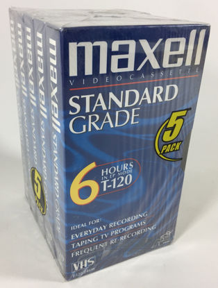 Picture of MAXELL 5PK 6 HR T-120