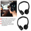 Picture of Dweekiy Car Earphone, 2 Channel Cordless Infrared IR Stereo Audio Headphone Earphone for Car Headrest DVD