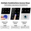 Picture of AMOCAM Fingerprint Password Access Control System with 5PCS ID Key Fobs, Fingerprint Door Lock Keypad Controller Support 10000 Users, Weatherproof, Backlight, Zinc Alloy Metal, Touch Panel