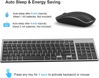 Picture of Wireless Keyboard and Mouse,J JOYACCESS 2.4G Ergonomic and Slim Wireless Computer Keyboard Mouse Designed for Windows, PC, Laptop,Tablet - Black Grey