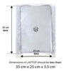 Picture of LappyRella Waterproof Cover for 14 inch Laptop Dustproof Scratch Proof Translucent Zip Lock PVC Bag