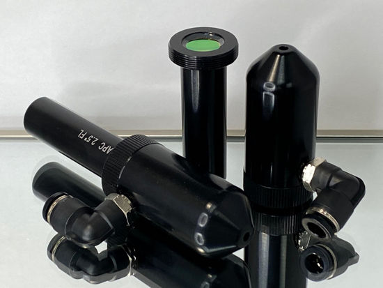 Picture of American Photonics 16.15mm diameter lens tube with ZnSe focus lens or 3pc lens kit + Alignment Tool (63.5mm(2.5") W/Nozzle)