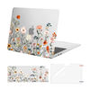 Picture of MOSISO Compatible with MacBook Air 13 inch Case 2024 2023 2022 M3 A3113 M2 A2681, Plastic Garden Flowers Hard Shell&Keyboard Cover&Screen Film Compatible with MacBook Air 13.6 inch Case, Transparent