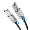 Picture of H!Fiber.com 6G External Mini SAS SFF-8088 to SFF-8088 Cable, 6Gbps External Cable Attached SCSI, 26pin, 100-Ohm Impedance, 2-Meter(6.6ft), 30AWG