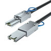 Picture of H!Fiber.com 6G External Mini SAS SFF-8088 to SFF-8088 Cable, 6Gbps External Cable Attached SCSI, 26pin, 100-Ohm Impedance, 2-Meter(6.6ft), 30AWG