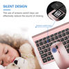 Picture of TopMate Wireless Keyboard and Mouse Ultra Slim Combo, 2.4G Silent Compact USB Mouse and Scissor Switch Keyboard Set with Cover, 2 AA and 2 AAA Batteries, for PC/Laptop/Windows/Mac - Rose Gold Black