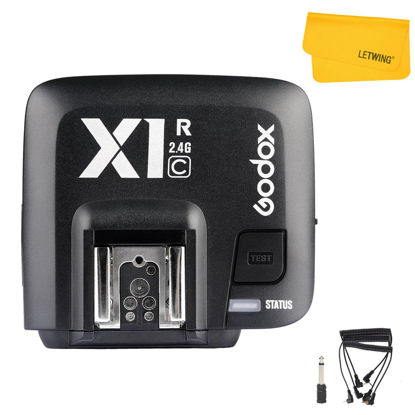 Picture of Godox X1R-C TTL Wireless Flash Trigger Receiver Compatible for Canon Cameras, 2.4G Wireless Flash Receiver, High Speed Sync 1/8000s, 5 Groups and 32 Channels(X1R-C Receiver Only)