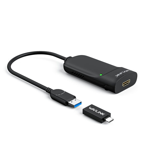 Picture of WAVLINK USB 3.0 to HDMI Universal Video Adapter, Displaylink Chips Supports up to 6 Monitor displays, Compatible with Windows, MacOS, Ubuntu 20.04,22.04,LTS, ChromeOS-Upgrade Version