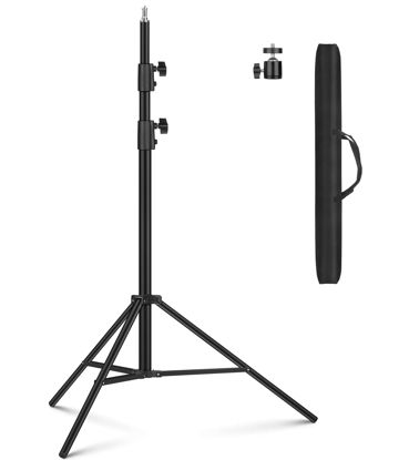 Picture of Heavy Duty 9.2 Feet/110'' Light Photography Tripod Stand, Sdfghj Aluminum Spring Cushioned Lighting Stand with Carry Bag for Relfectors Portrait, Softboxes, Umbrellas, Backgrounds, Flash, 280CM