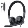 Picture of EMEET HS50 Wired Headset with Mic, On-Ear Computer Headphones with Noise Cancelling Microphone, USB-A/USB-C, Adjustable Design, in-line Control for Home Office Online Class Teams Zoom, All Day Comfort