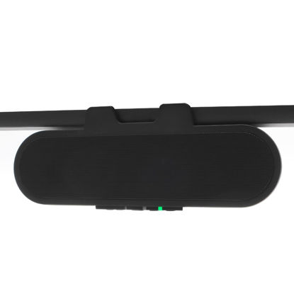 Picture of Cyber Acoustics USB & Bluetooth Speaker Bar (CA-2890PRO) USB Powered Speaker with Speakerphone for PC and Bluetooth for Smartphones, Clamps to Monitors up to 2 Inches Thick