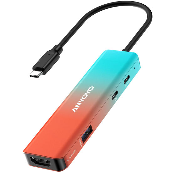 Picture of ANYOYO Capture Card for Nintendo Switch,USB Hub with PD 100W Charging Port, Ultra-Low Latency 1080P 60FPS Video Capture Card Compatible with Switch, PS4/5, PC and Mac