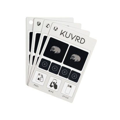 Picture of KUVRD Waterbear - Universal Screen Cleaners - Teeny Tiny Cleaning Tools for Your Lenses & Screens - 4-Pack - (4 Patch Sets)